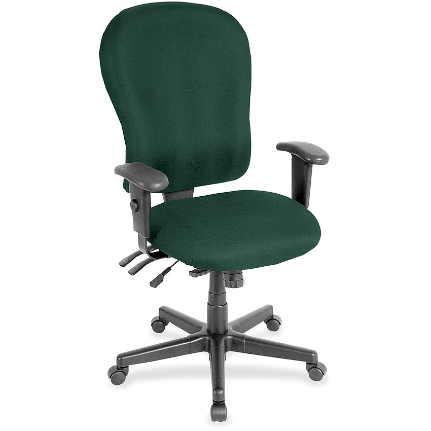 Eurotech 4x4xl High Back Task Chair Forest Seat Color - Fabric Seat Material - Forest Back Color - Fabric Back Material - 5-star Base - Insight Forest - 1 Each (FM408050)