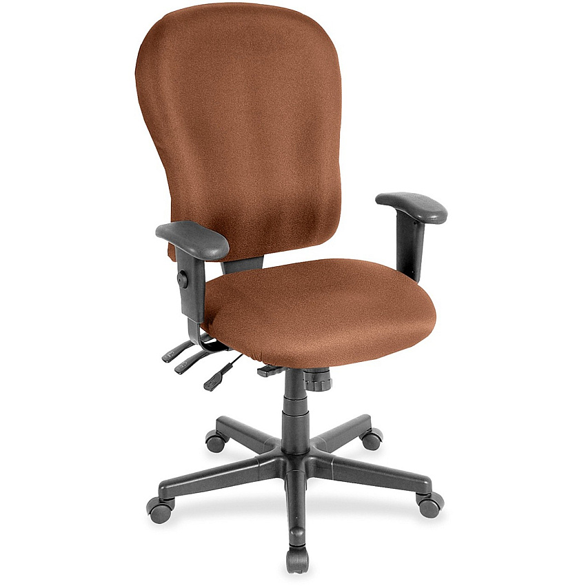 Eurotech 4x4 XL FM4080 High Back Executive Chair Nutmeg Seat Color - Fabric Seat Material - Nutmeg Back Color - Fabric Back Material - 5-star Base - Canyon Nutmeg - 1 Each (FM408030)