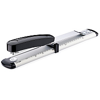Novus B17 Long Arm Stapler Staples Upto 40 Sheet of 80g/m² Paper - 11.75" Throat Depth - Black - Steel, Plastic - 1 Carton (0201535)