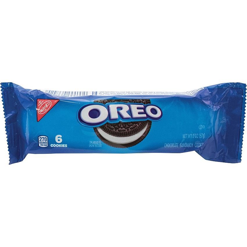 Oreo Chocolate Sandwich Cookies Vanilla - 1 Serving Pack - 1.80 oz - 12 / Box (40600)