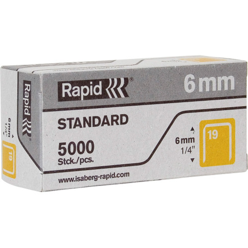 Rapid R23 No.19 Fine Wire 1/4" Staples (23391100)