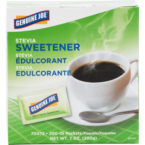 Genuine Joe Stevia Natural Sweetener Packets (70472)