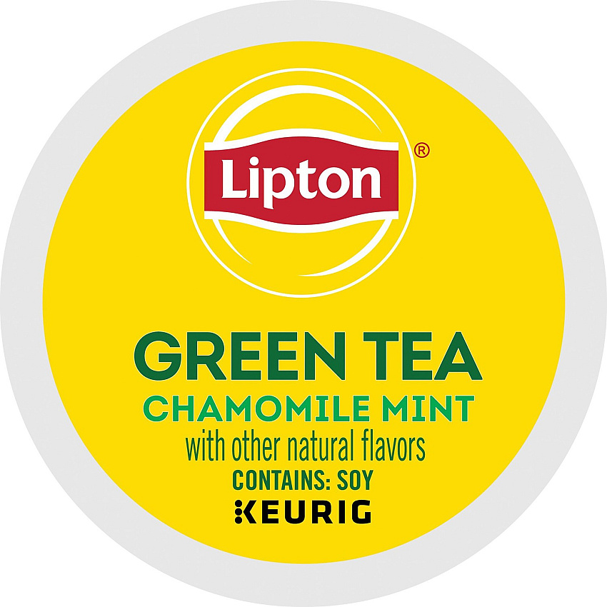 Lipton Green Tea with Chamomile and Mint K-Cup Green Tea - K-Cup - 24 / Box (6868)