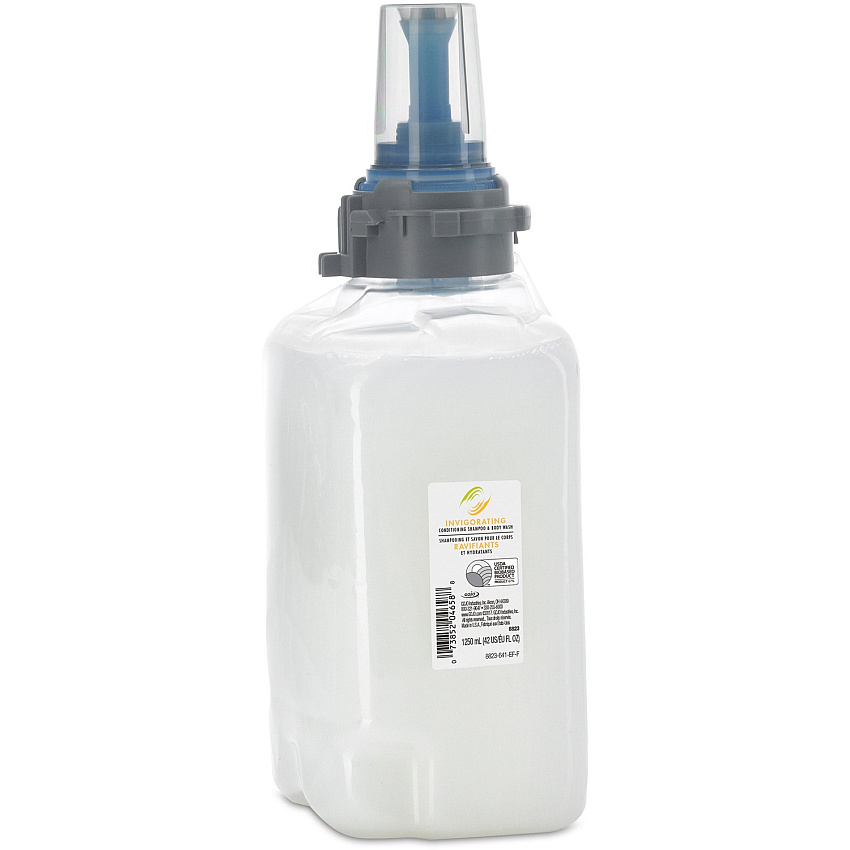 Gojo&reg; ADX-12 Invigorating Conditioning Shampoo 42.3 fl oz (1250 mL) - Body - White, Yellow - 1 Each (882303)