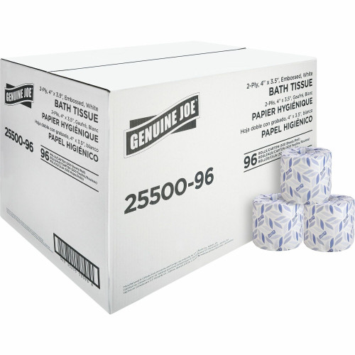 Genuine Joe 2-ply Standard Bath Tissue Rolls (2550096)