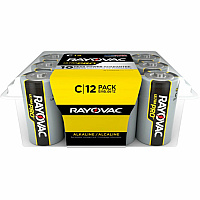 Rayovac Ultra Pro Alkaline C Batteries For Multipurpose - C - 1.5 V DC - 12 / Pack (ALC12PPJ)