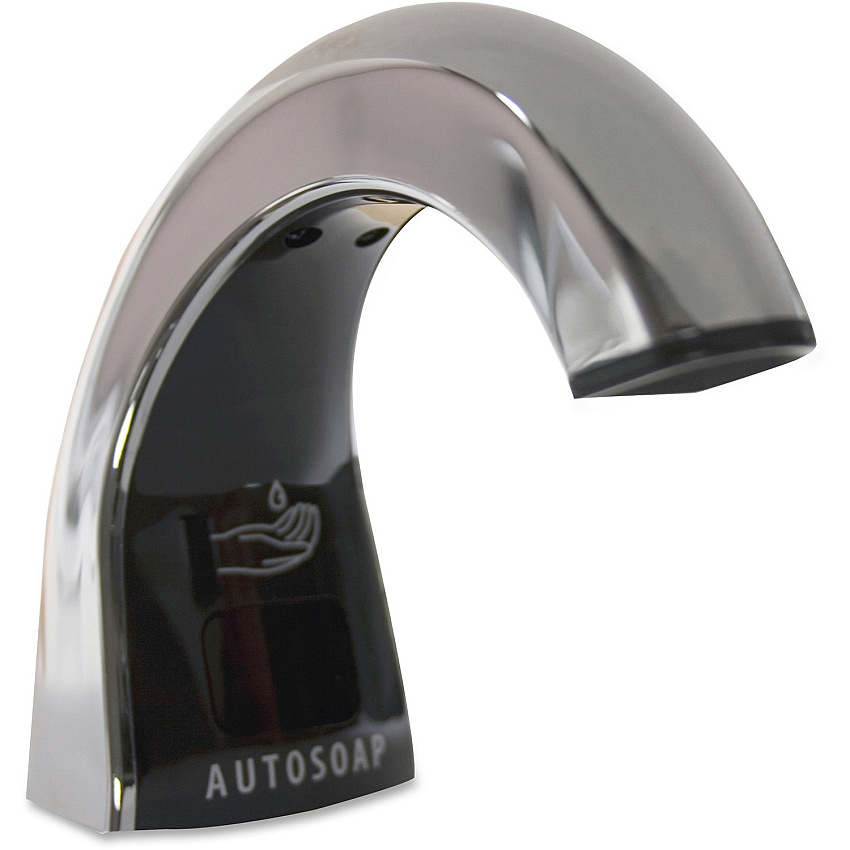 Rubbermaid Commercial One Shot Touch-free Soap Dispenser Automatic - Chrome, Black - 1 Each (FG401310)
