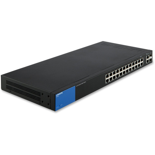 Linksys Business 24-Port Gigabit Smart Managed Switch with 2 Gigabit and 2 SFP Ports (LGS326)