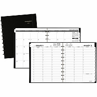 At-A-Glance Move-A-Page Weekly/Monthly Appointment Book Julian Dates - Weekly, Monthly - 12 Month - January 2026 to January 2027 - 7:00 AM to 8:00 PM - Quarter-hourly, 7:00 AM to 5:45 PM - Quarter-hourly - 1 Week, 1 Month Double Page Layout - 8 (70950E05)