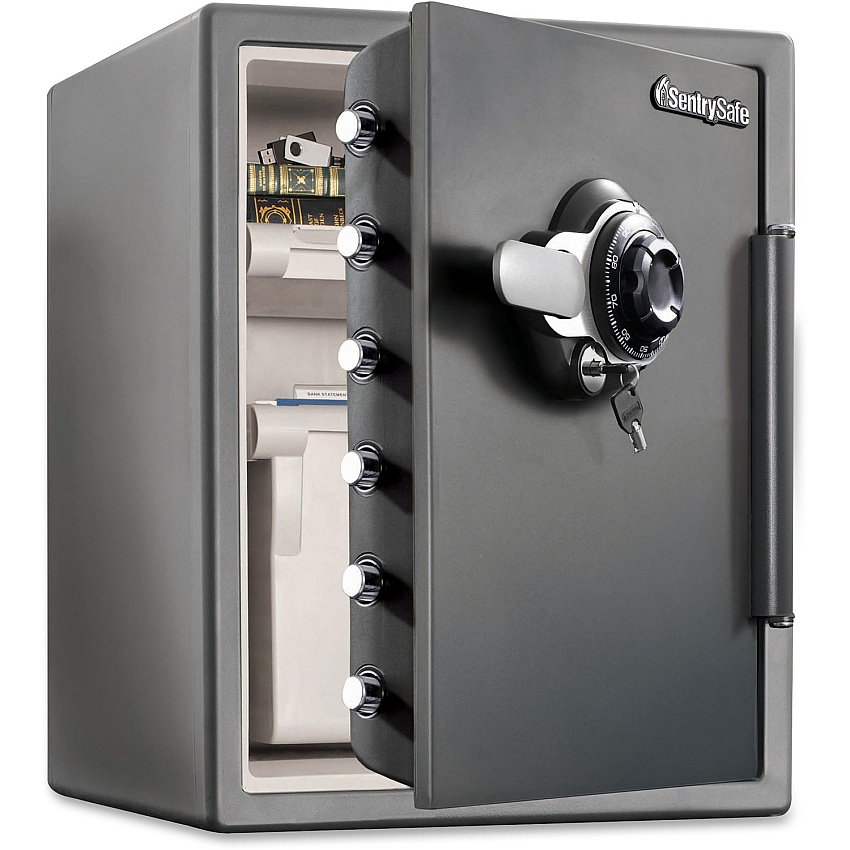 Fire-Safe XX Large Combination Fire Safe 2.07 ft³ - Combination, Dual Key, Mechanical Dial, Programmable Lock - Water Resistant, Fire Resistant, Pry Resistant, Impact Resistant, Explosive Resistant - Internal Size 19.60" Height x 14.80" Width  (SFW205DPB)