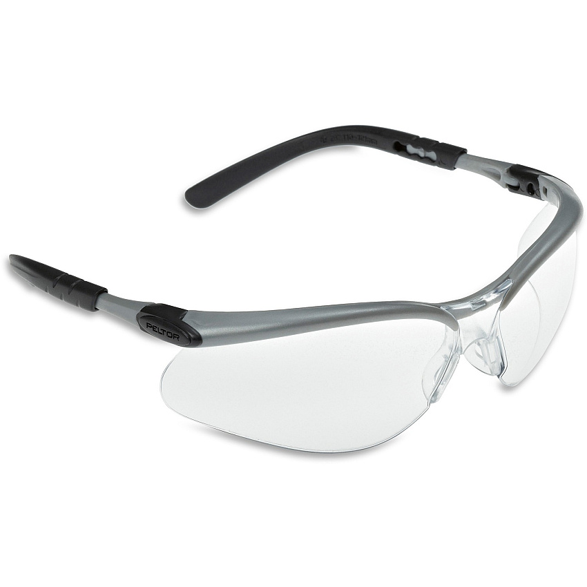3M Adjustable BX Protective Eyewear Ultraviolet Protection - Silver, Black - Anti-fog, Adjustable, Comfortable, UV Resistant - 1 Each (113800000020)