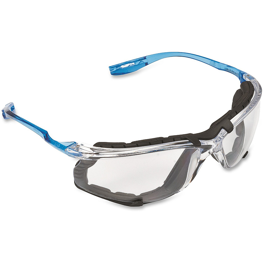 3M Virtua CCS Protective Eyewear Ultraviolet Protection - Blue - Clear Lens - Comfortable, Wraparound Lens, Lightweight, Corded, Anti-fog - 1 Each (118720000020)