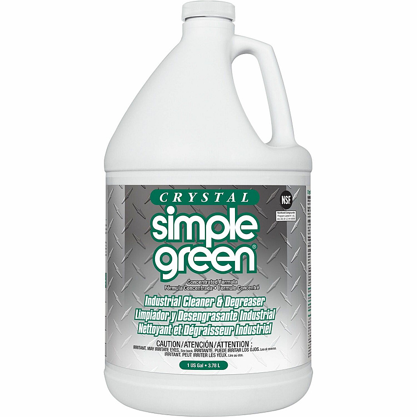Simple Green Crystal Industrial Cleaner/Degreaser For Multipurpose - Concentrate - Liquid - 128 fl oz (4 quart) - Non-flammable, Fragrance-free, Color-free - Clear - 1 Each (19128)