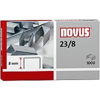 Novus 23/8 Super Heavy Duty Staples 5/16" Leg - Silver - Steel - 1000 / Carton (0420040)