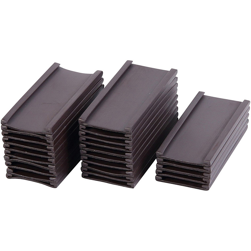 MasterVision 2"x1" Magnetic Data Cards Support 2" x 1" Media - Black - 25 / Pack (FM1310)