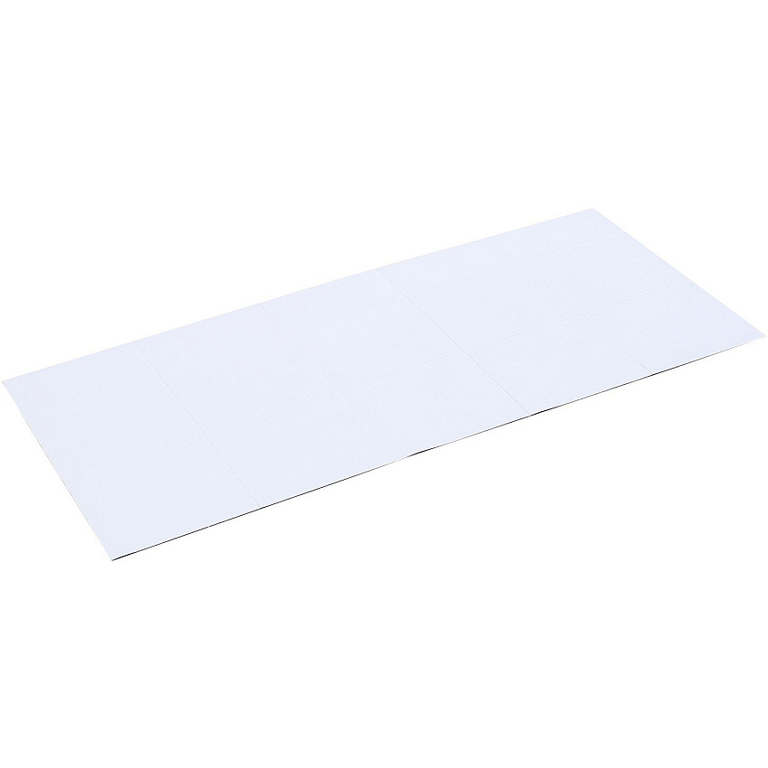 MasterVision 2" Magnetic Dry Erase Strips 0.88" Length x 2" Width - White - For Board, Color Coding - 25 / Pack (FM2418)