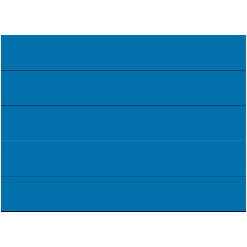 MasterVision 6" Magnetic Dry Erase Strips 0.88" Length x 6" Width - Blue - For Board, Color Coding - 25 / Pack (FM2501)