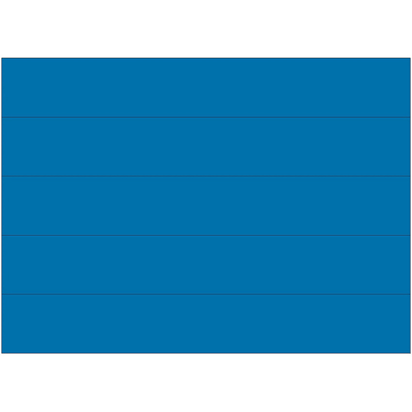 MasterVision 6" Magnetic Dry Erase Strips 0.88" Length x 6" Width - Blue - For Board, Color Coding - 25 / Pack (FM2501)