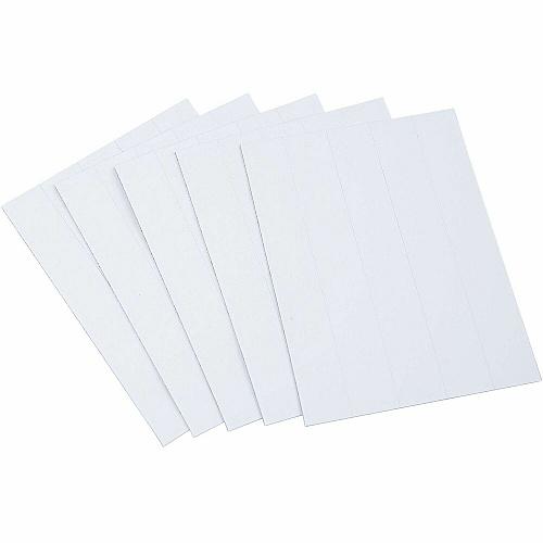 MasterVision 6" Magnetic Dry Erase Strips 0.88" Length x 6" Width - White - For Board, Color Coding - 25 / Pack (FM2518)