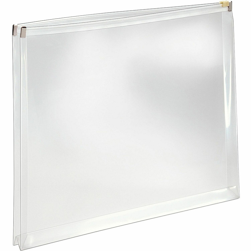 Pendaflex Zippered Closure Poly Envelopes Document - 13" Width x 10" Length - Zippered - Clear - Poly - 5 / Pack (84190GW)