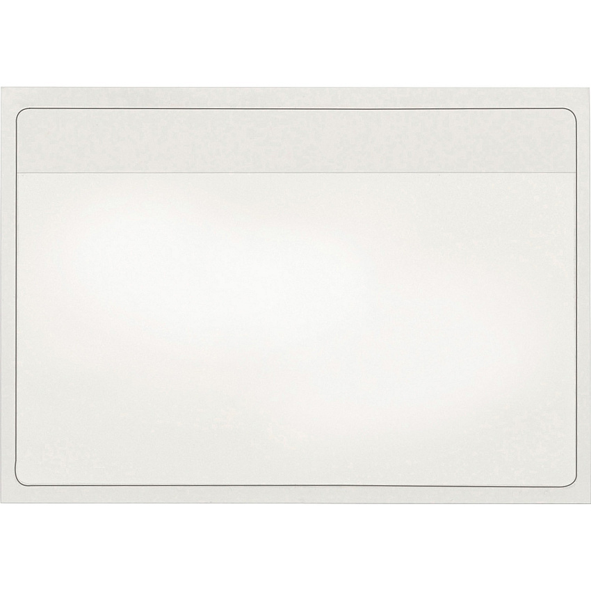 Cardinal Self-Adhesive Polypropylene Pockets 3.6" Height x 5.3" Width x 100 mil Thickness - 1 x Card Capacity - For 5" x 3" Sheet - Ring Binder - Rectangular - Clear - Polypropylene - 100 / Box (21150CB)