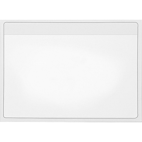 Cardinal Self-Adhesive Polypropylene Pockets 4.5" Height x 6.3" Width x 100 mil Thickness - 1 x Card Capacity - For 6" x 4" Sheet - Ring Binder - Rectangular - Clear - Polypropylene - 100 / Box (21160CB)