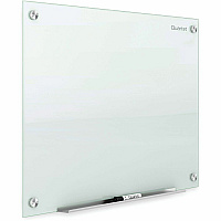 Quartet Infinity Glass Dry-Erase Whiteboard 96" (8 ft) Width x 48" (4 ft) Height - White Tempered Glass Surface - White Frame - Horizontal/Vertical - Magnetic - 1 Each (G9648W)