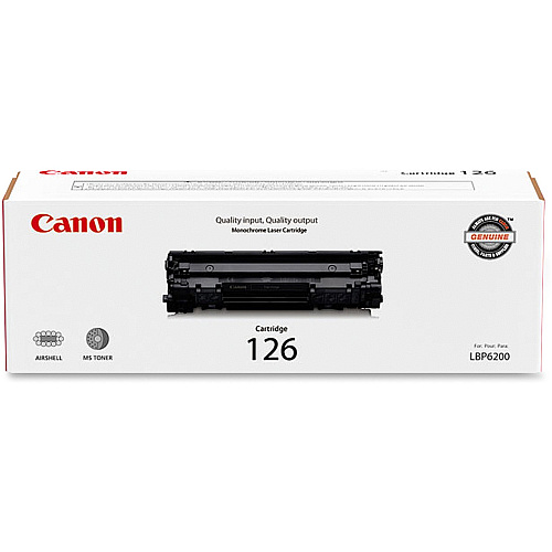 Canon 126 Original Inkjet Ink Cartridge - Black - 1 Each 2100 Pages (CARTRIDGE126)