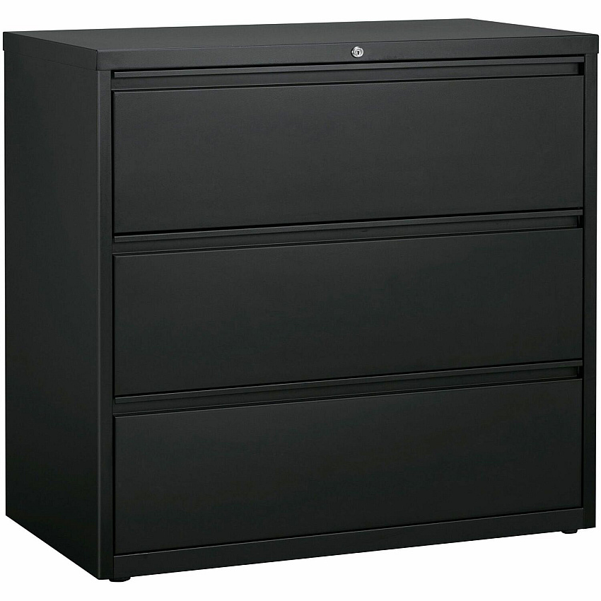 Lorell Fortress Series Lateral File 42" Width x 18.8" Depth x 40.1" Height - 3 x Drawer(s) for File - A4, Legal, Letter - Lateral - Anti-tip, Security Lock, Ball Bearing Slide, Reinforced Base, Leveling Glide, Interlocking, Hanging Rail, Magnet (LLR60405)