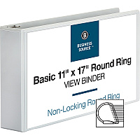 Business Source Tabloid-size Round Ring Reference Binder 3