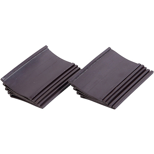 MasterVision Black Magnetic Data Cards Support 1.75" x 3" Media - Black - 10 / Bag (FM2630)