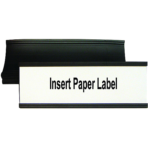 MasterVision Black Magnetic Data Cards Support 2" x 6" Media - Black - 10 / Bag (FM2633)