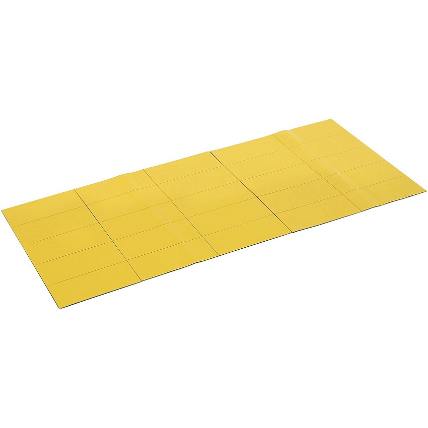 MasterVision 2" Magnetic Dry Erase Strips 2" Length x 0.88" Width - Yellow - For Board, Steel - 25 / Bag (FM2403)