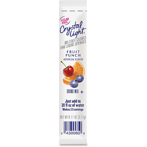 Crystal Light On-The-Go Fruit Punch Mix Sticks 0.16 oz - 30 / Box (00006)
