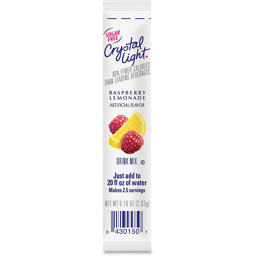Crystal Light On-The-Go Raspberry Lemonade Mix Sticks 0.16 oz - 30 / Box (00015)