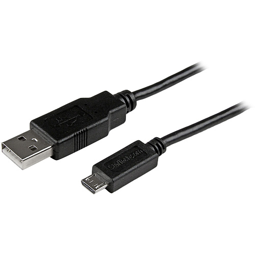 StarTech 15cm Slim Micro Usb Phone Charger Cable (USBAUB15CMBK)