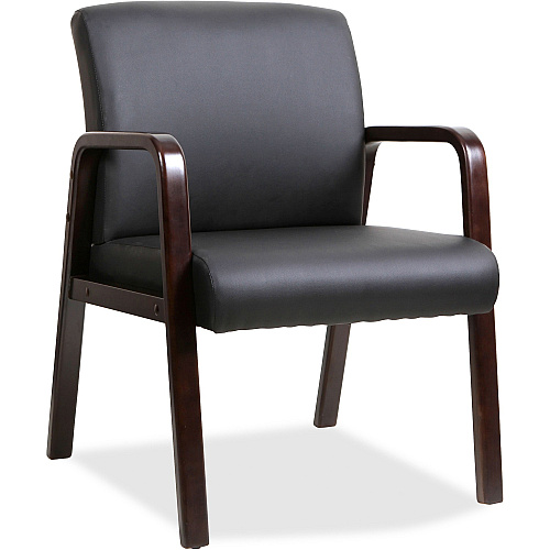 Lorell Guest Chair with Wood Frame