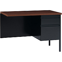 Lorell Fortress Series Right-Pedestal Return Rectangle Top - 42