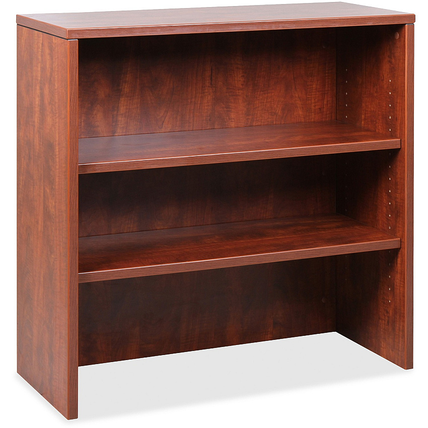 Lorell Essentials Series Stack-on Bookshelf 36" Width x 15" Depth x 36" Height - 2 x Shelf(ves) - Lockable - Cherry, Laminate - MFC, Polyvinyl Chloride (PVC) - Assembly Required (LLR69613)