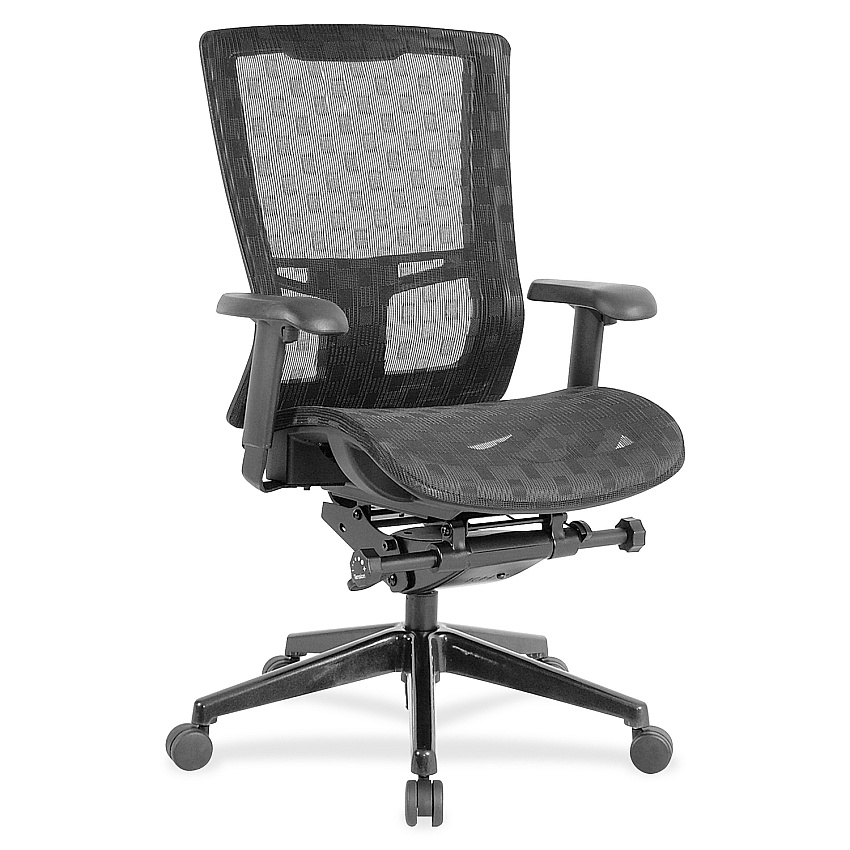 Lorell Checkerboard Design Mesh High-Back Chair Black Seat Color - Nylon Mesh Seat Material - Black Back Color - Nylon Mesh Back Material - 5-star Base - 1 Each (LLR85560)