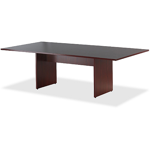 Lorell Essentials Rectangular Modular Conference Table Laminated Rectangle, Mahogany Top - Panel Leg Base - 2 Legs - 70.88" Table Top Width x 35.38" Table Top Depth x 1.25" Table Top Thickness - 29.50" Height - Conference Room, Meeting - Assemb (LLR87274)