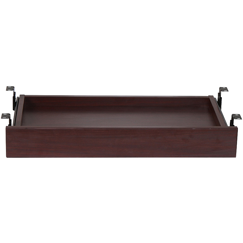 Lorell Universal Center Drawer 28.35" Length x 16.73" Width x 5.12" Height - Mahogany, Laminate - 1 Each (LLR87524)