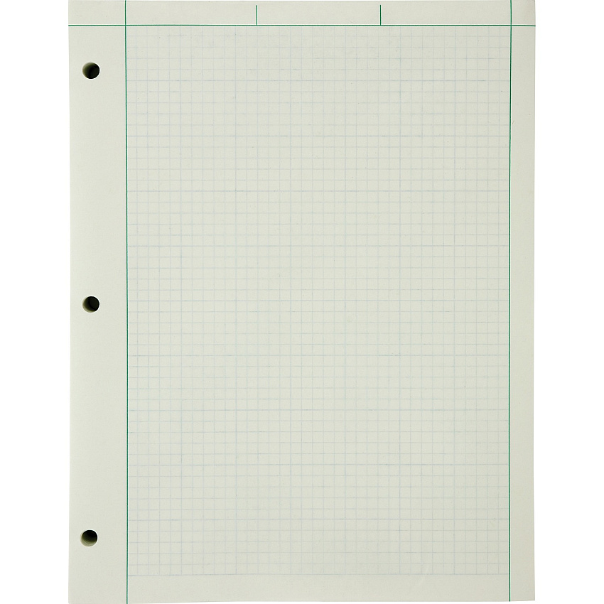 Ampad Engineering Computation Pad 200 Sheets - Both Side Ruling Surface - Ruled Margin - 15 lb Basis Weight - Letter - 8 1/2" x 11" Sheet Size - Green Tint Paper - Chipboard Backing - 1 Pad (22144)