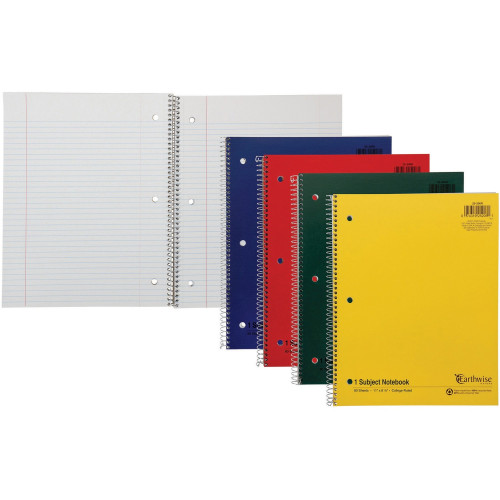 TOPS Ampad Oxford Earthwise Recycled 3HP Notebooks - Letter (25206)