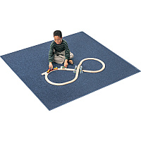 Carpets for Kids&reg; Solid Color Mt. St. Helens 6'x9' Rug Kids - 72" Length x 108" Width - Rectangle - Marine Blue - 1 Each (2100407)