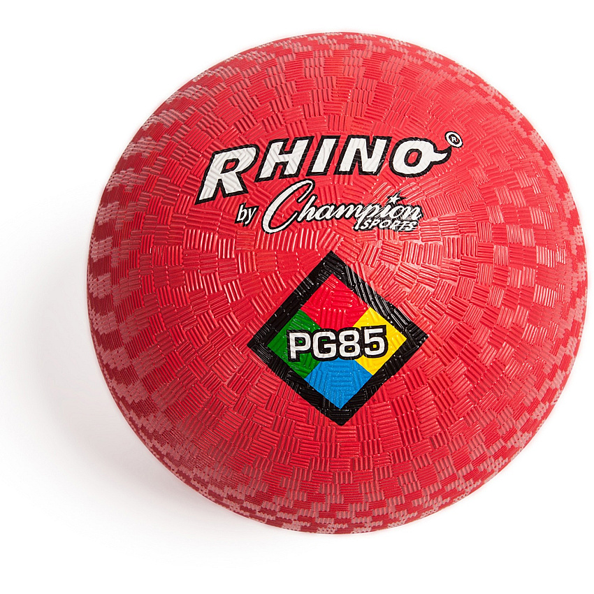 Champion Sports Playground Ball 8.50" - Nylon - Red - 1  Each (PG85RD)