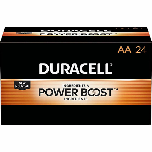 Duracell Coppertop Alkaline AA Batteries For Multipurpose - AA - 24 / Box (01501)