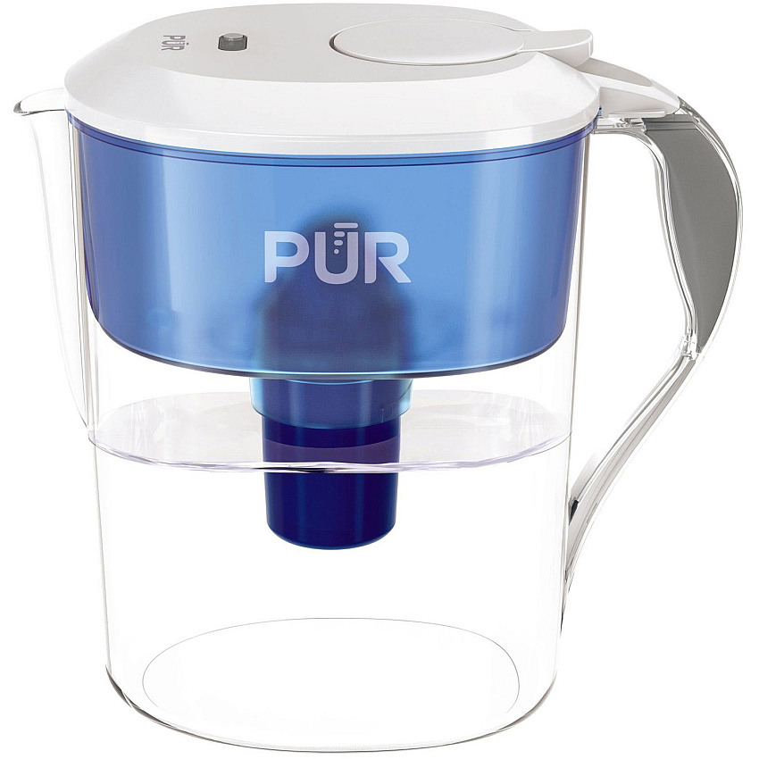 Pur 11 Cup Water Filtration Pitcher Pitcher - 40 gal Filter Life (Water Capacity) - 1 Each - Blue, White (CR1100C)
