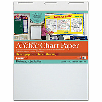 Pacon Heavy-duty Anchor Chart Paper 25 Sheets - Plain - Unruled Front Ruling - 27