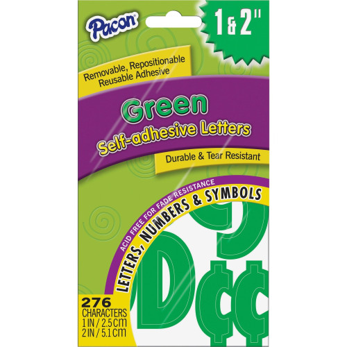 Dixon Ticonderoga Pacon Reusable Self-Adhesive Letters (51661)